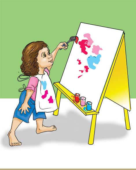 girl painting